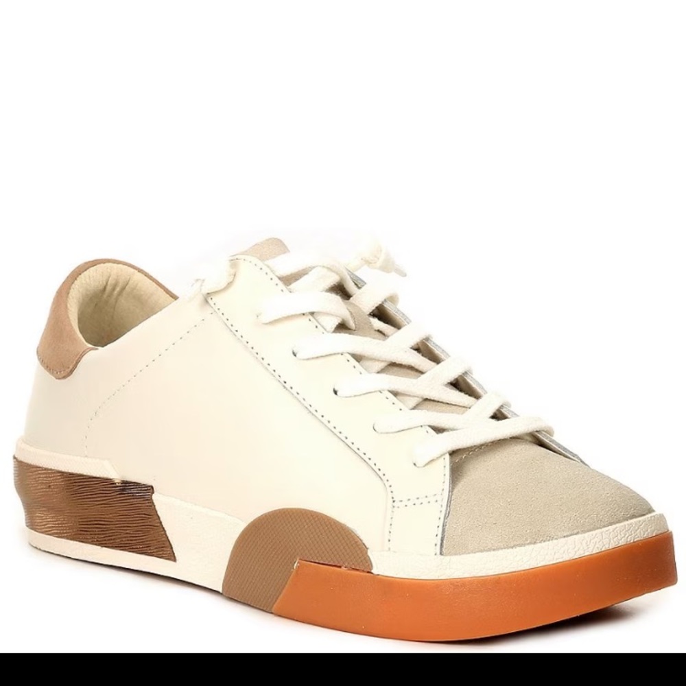 NEW in box Women’s Dolce Vita sneakers white/tan leather size 6